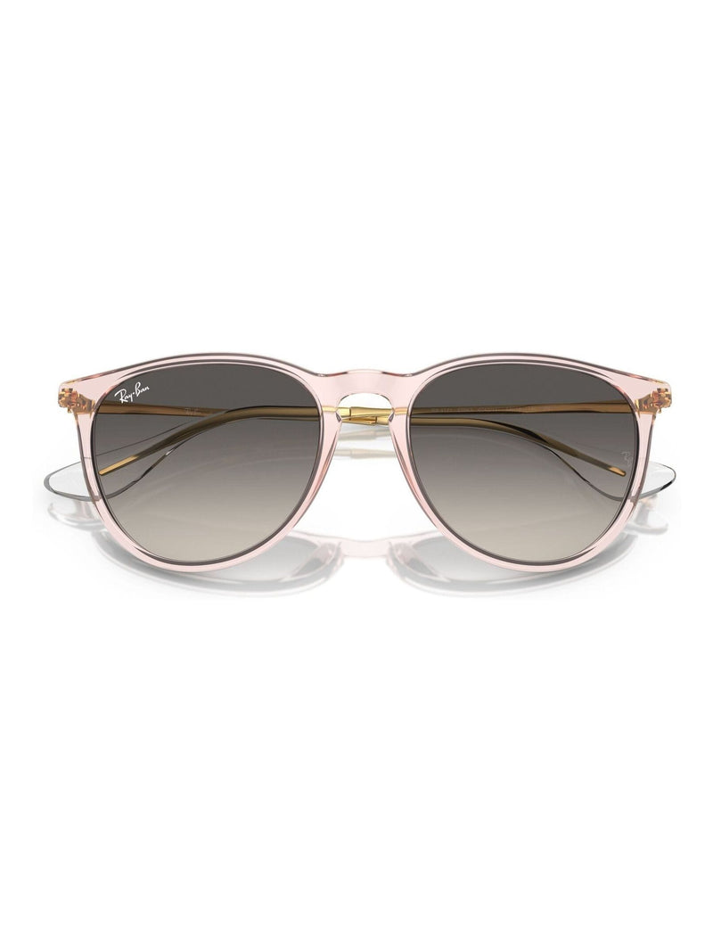 Ray-Ban Erika classic pink sunglasses with grey lenses, UK version