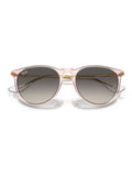Ray-Ban Erika classic pink sunglasses with grey lenses, UK version