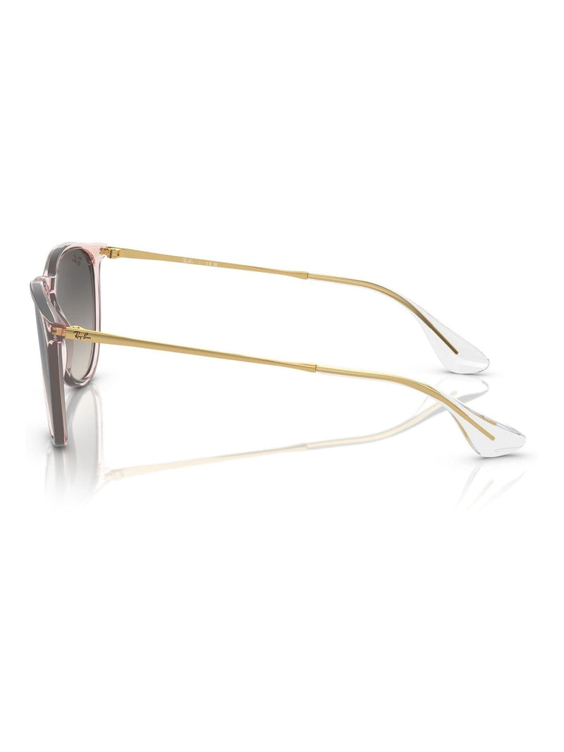 Ray-Ban Erika classic pink sunglasses with grey lenses, UK version