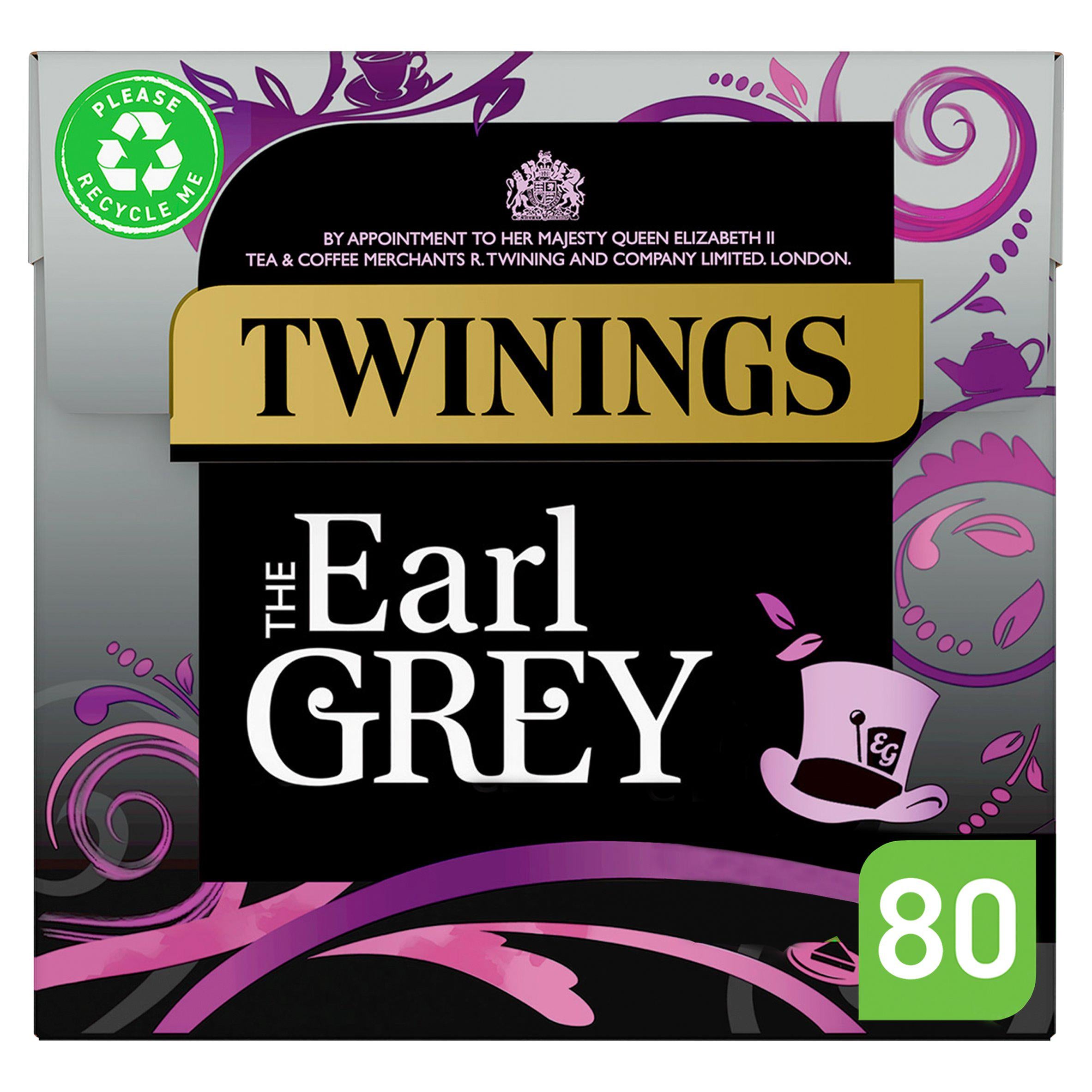 Twinings the Earl Grey Plant Based Tea Bags x80 200g GOODS Sainsburys   