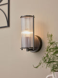 Pewter Grey Hertford Mains Operated Wall Light