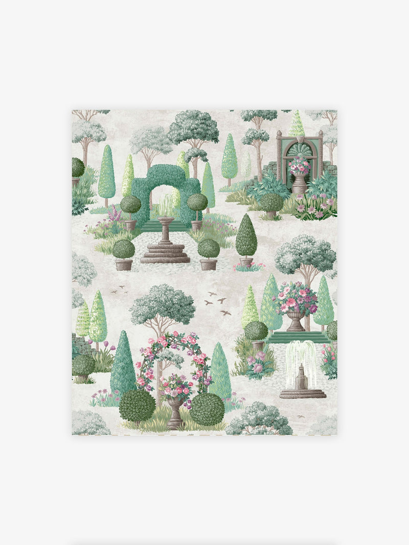 Laura Ashley Naunton Folly A4 wallpaper sample, imported from the UK