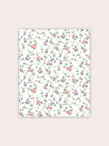 Laura Ashley Coral Pink Priory wallpaper sample, UK version