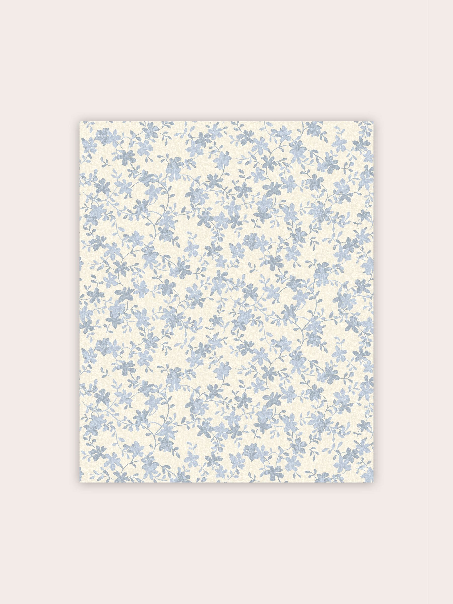 Laura Ashley Misterton seaspray blue wallpaper sample A4, imported from the UK
