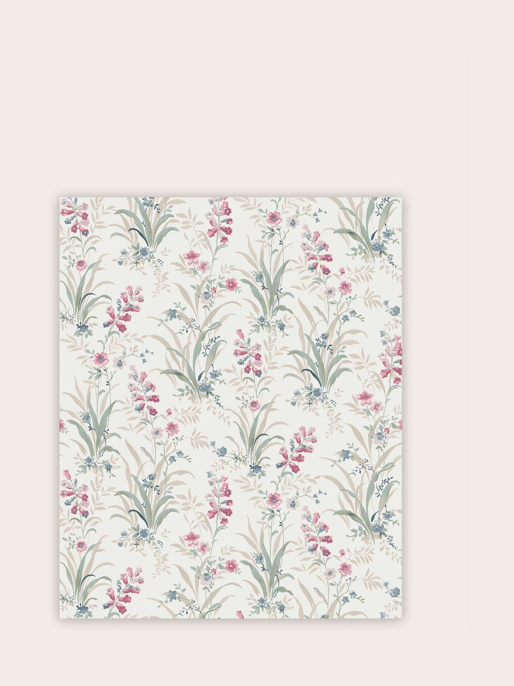 Laura Ashley wallpaper sample Mosedale Posy A4, imported from the UK