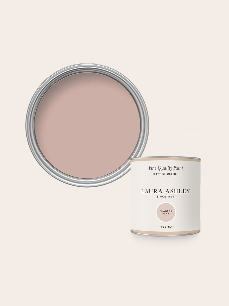 Laura Ashley pink matt emulsion paint 100ml tester, UK version