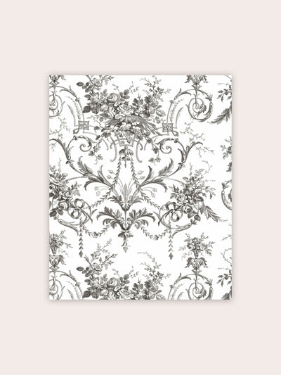 Next Laura Ashley Tuileries Charcoal Grey Wallpaper Sample A4- Buy online at McGrocer