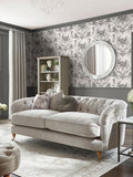 Laura Ashley Tuileries wallpaper sample charcoal grey A4 - British product