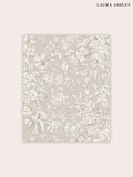 Laura Ashley Heledd Blooms dove grey wallpaper sample A4, UK version
