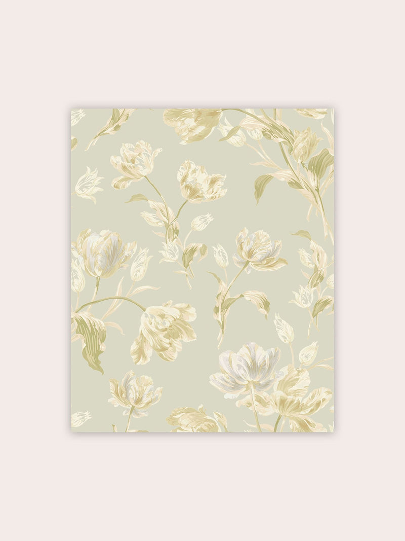 Laura Ashley Gosford wallpaper sample sage green (British brand)