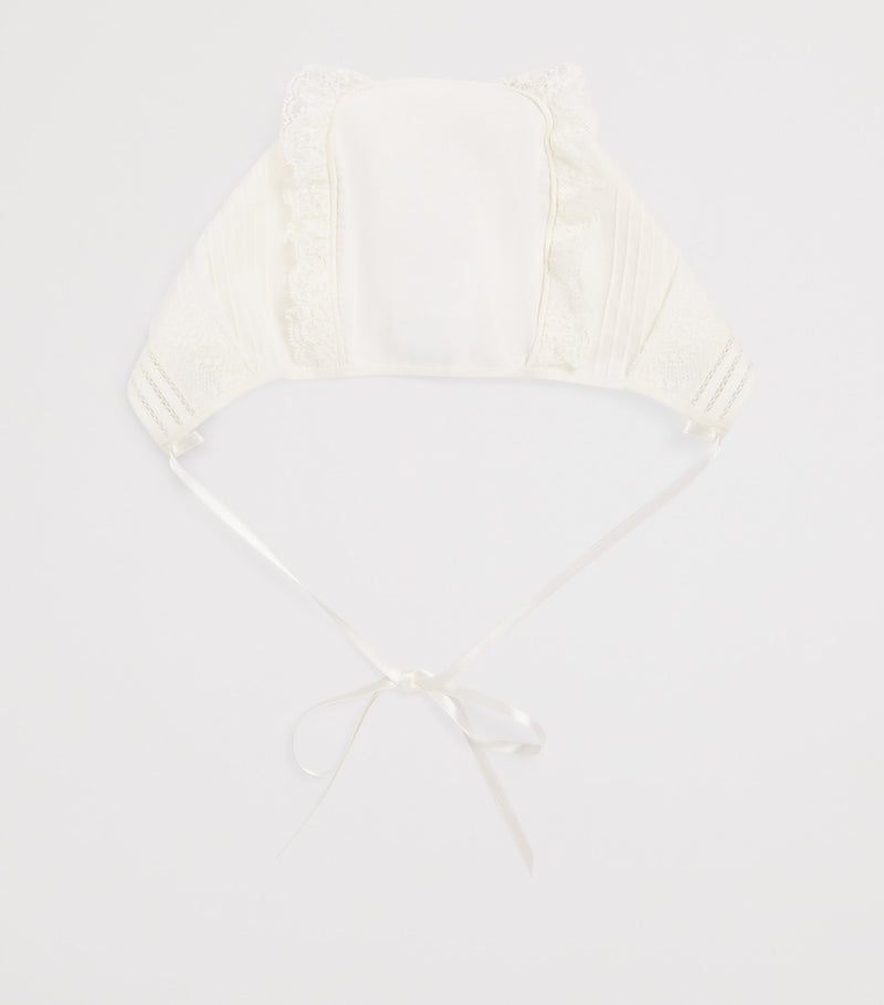 PEPA LONDON cream lace bonnet (British brand)