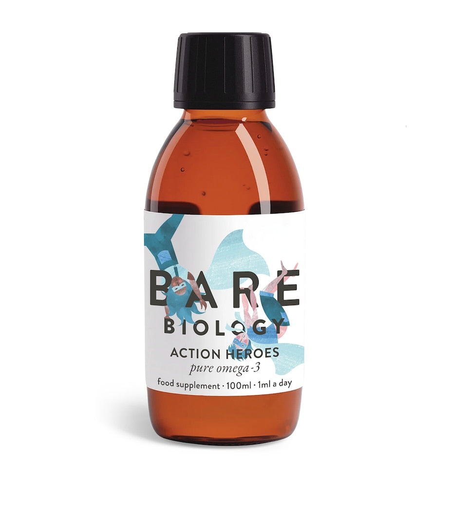 Bare Biology Action Heroes Omega-3 liquid 100ml, UK version