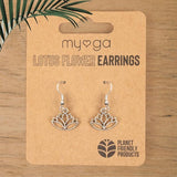 Myga Lotus earrings zinc alloy (British brand)