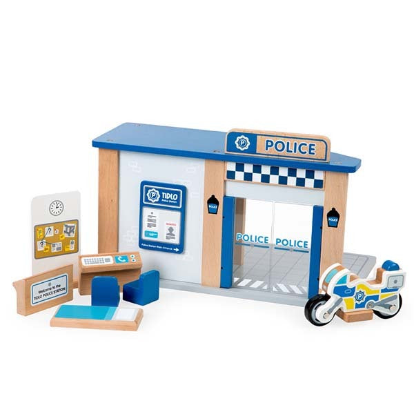 Tidlo Wooden Police Station Playset GOODS Superdrug   