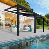 Palram Canopia Stockholm 11ft 2" x 19ft 3" (3.4 x 5.9m) Aluminium Patio Cover GOODS Costco UK