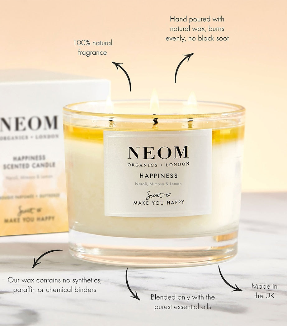 NEOM Happiness candle 420g, imported from the UK