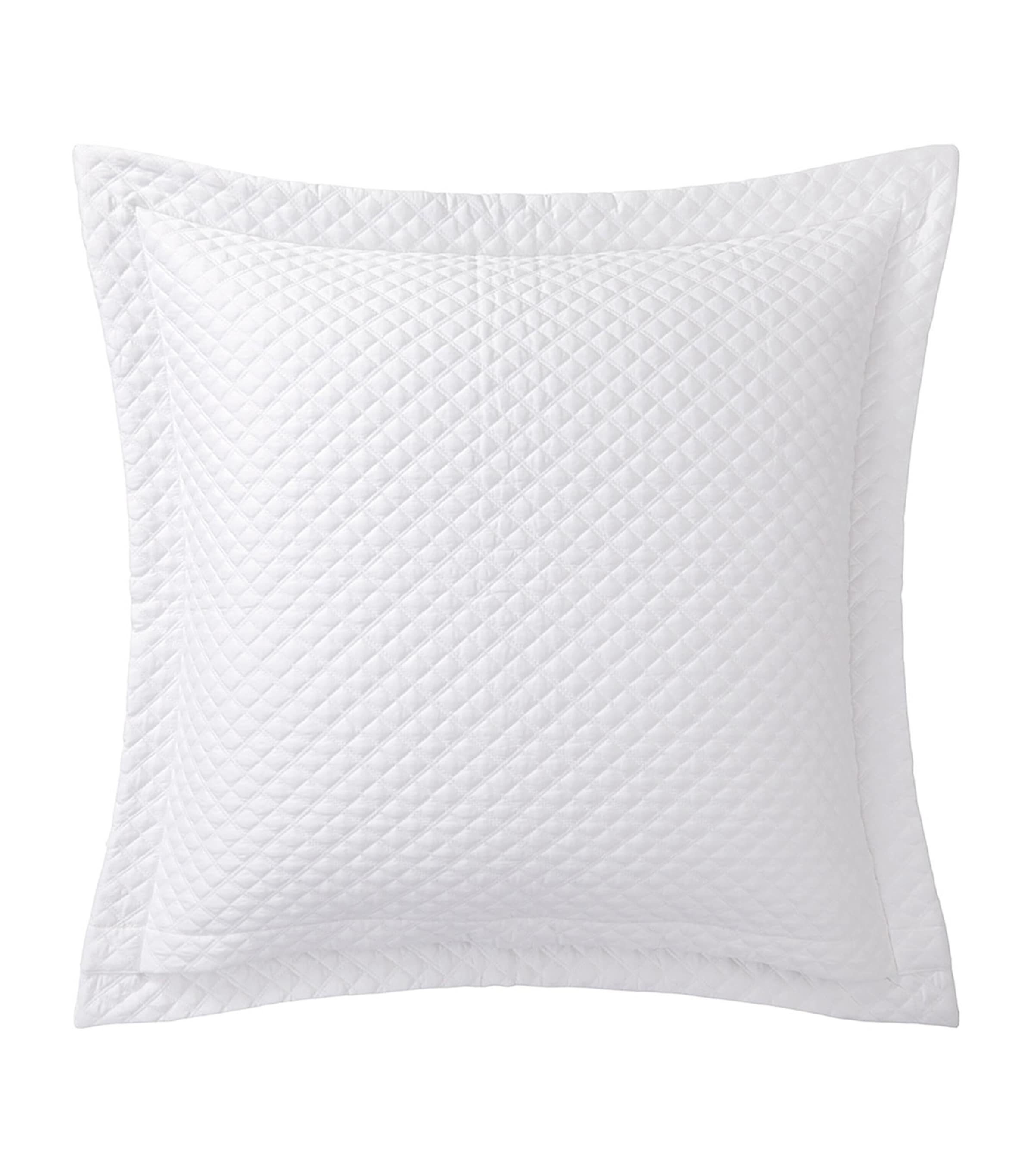 Ralph Lauren Home cotton argyle square pillowcase 65cm x 65cm, imported from the UK