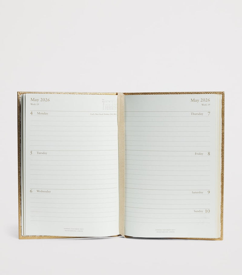 Harrods leather A5 diary 2026, UK version