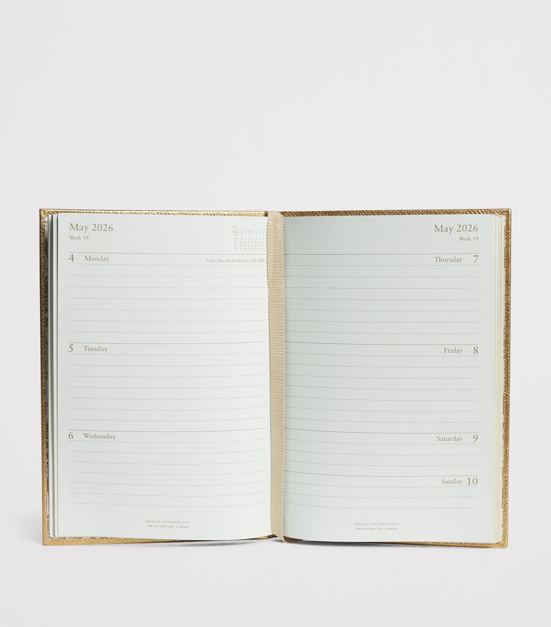 Harrods leather A5 diary 2026, UK version