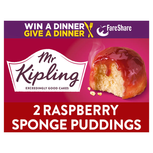 Mr Kipling Raspberry Sponge Puddings 2x95g GOODS Sainsburys   