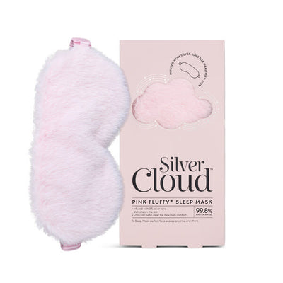 Superdrug Silver Cloud Silver Ion Fluffy Satin Sleep Mask Pink- Buy online at McGrocer