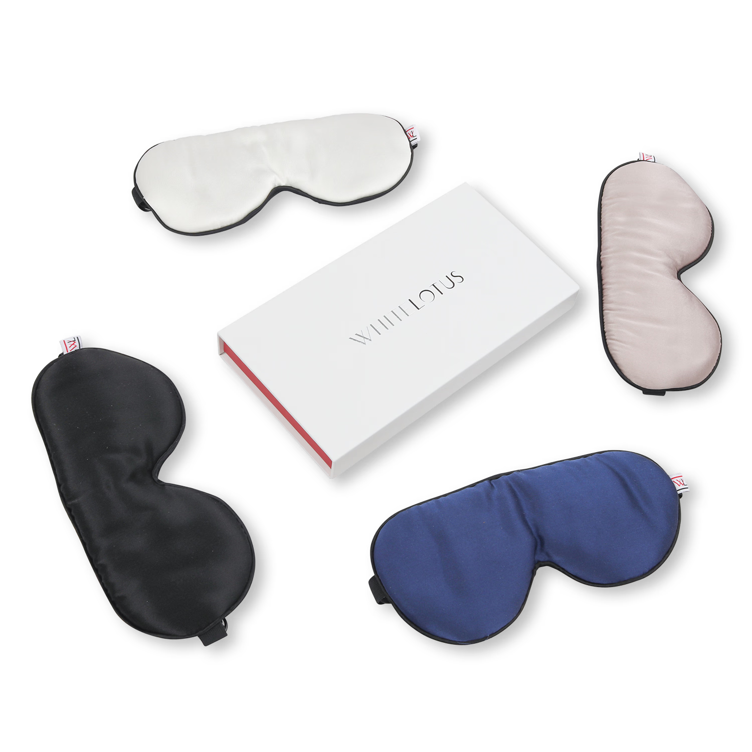 White Lotus Beauty 100% mulberry silk sleep mask 19 momme, imported from the UK