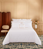 Yves Delorme organic cotton duo orange double flat sheet 240cm x 295cm (British brand)