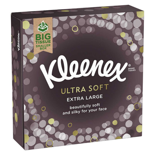Kleenex Ultra Soft Extra Long Tissues Single Compact Box 40s Bathroom Boots   