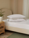 2 Pack Medium Duck Feather and Down Bed Pillows