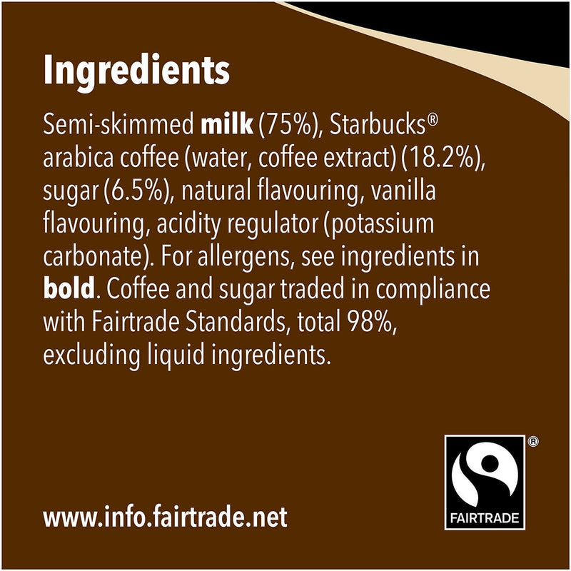 Starbucks Frappuccino Cookies and Cream 8x250ml, UK version