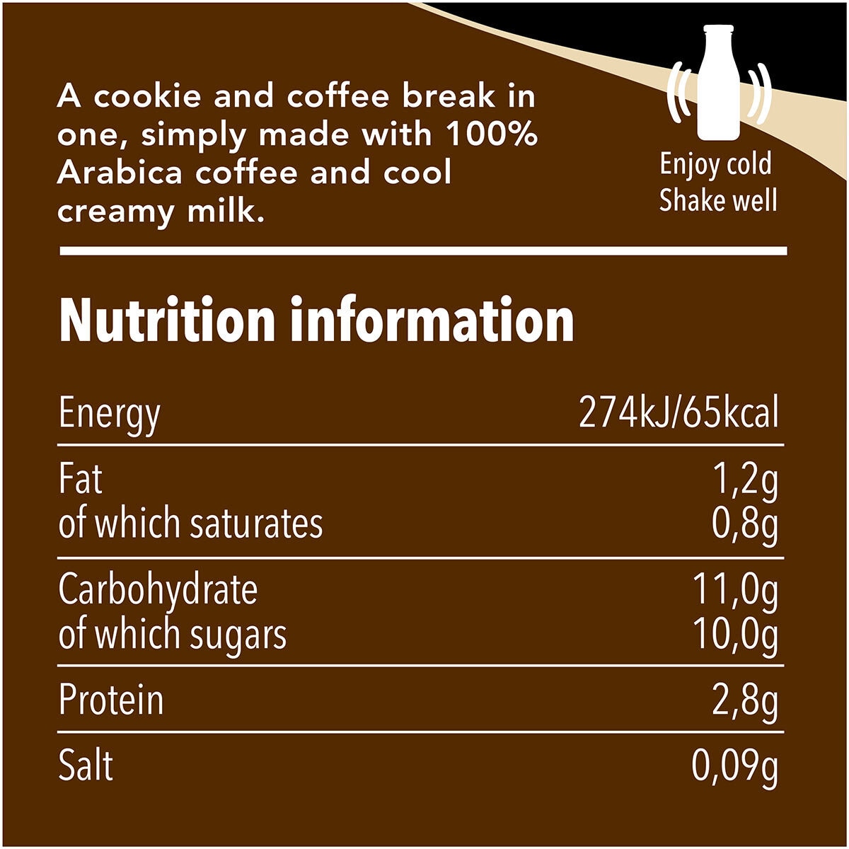 Starbucks Frappuccino Cookies and Cream 8x250ml, UK version
