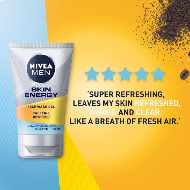 NIVEA MEN Active Energy Fresh Look Face Wash   100ml GOODS M&S   