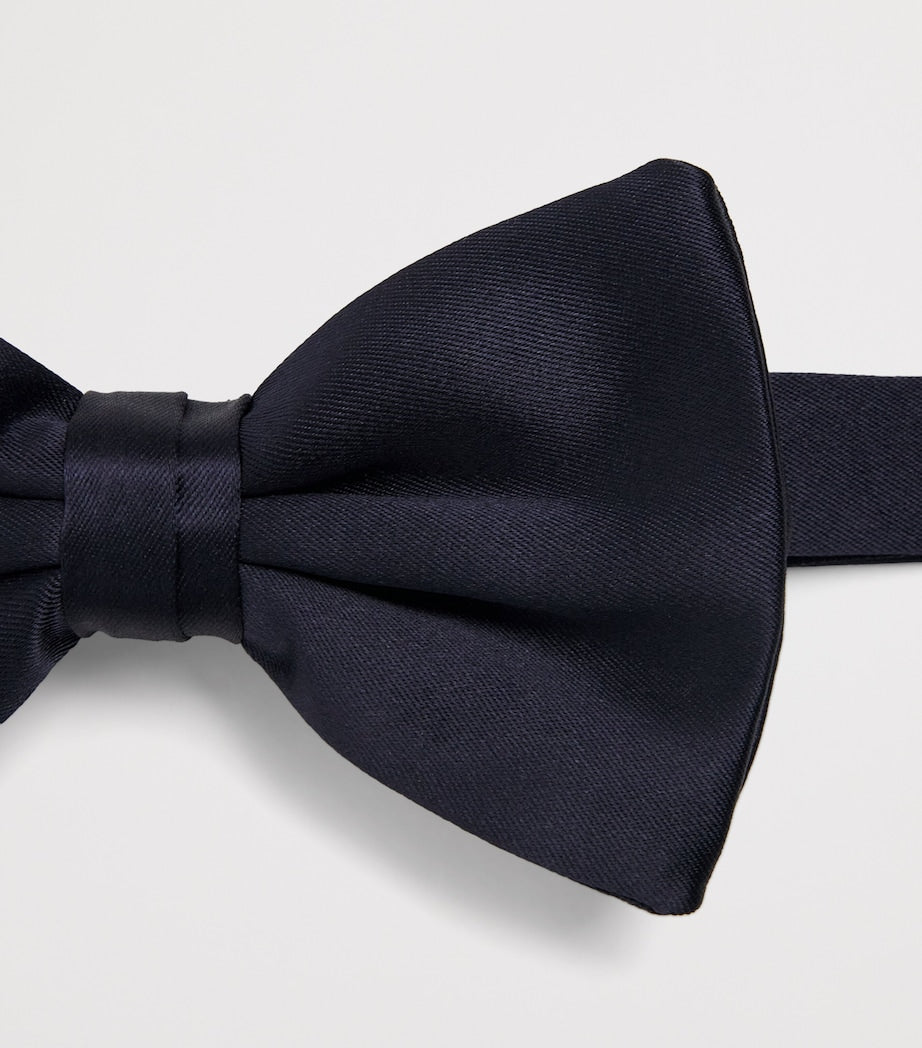 Giorgio Armani large silk pre-tied bowtie - British product