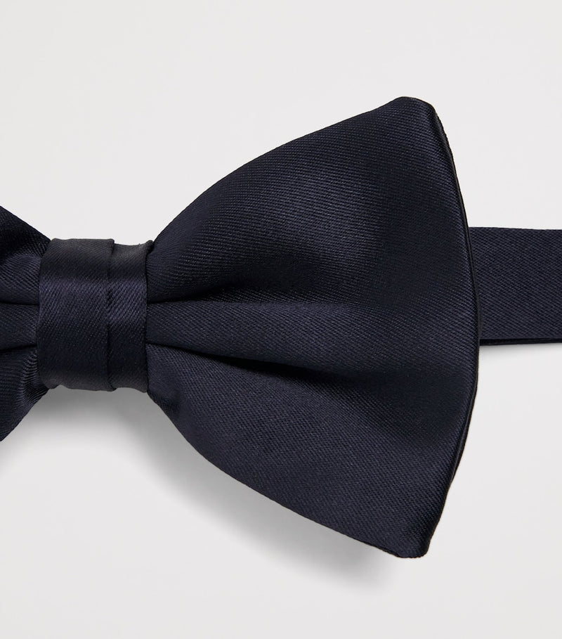 Giorgio Armani large silk pre-tied bowtie - British product