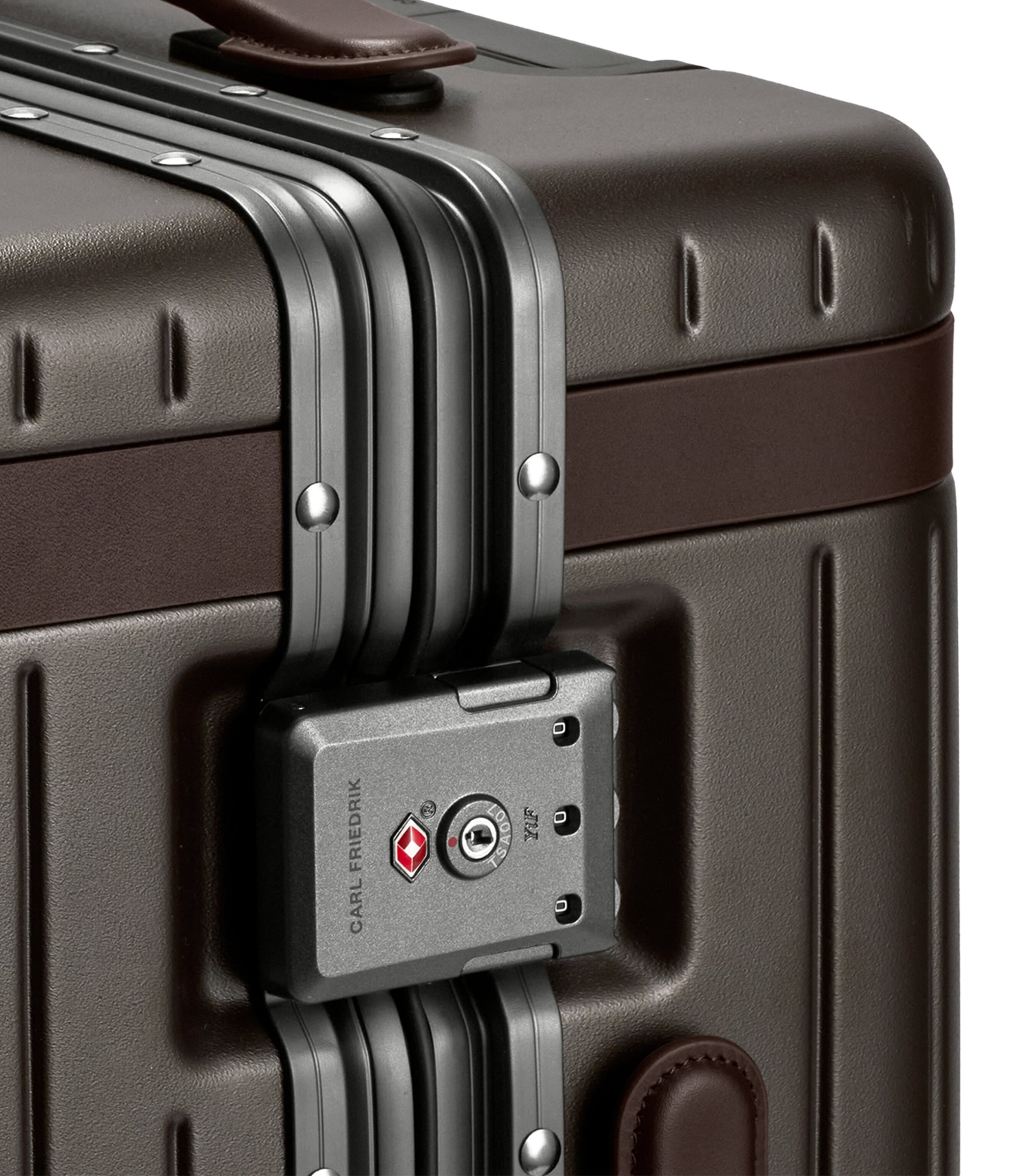 Carl Friedrik carry-on suitcase 56cm hard-shell design (British brand)