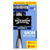 Wilkinson Sword Hydro 3 Skin Protection Men's Razor with x 9 Blade Refills GOODS Boots   