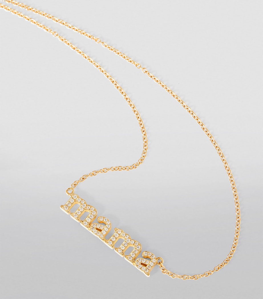 Jennifer Meyer Mama necklace yellow gold and diamond - British product