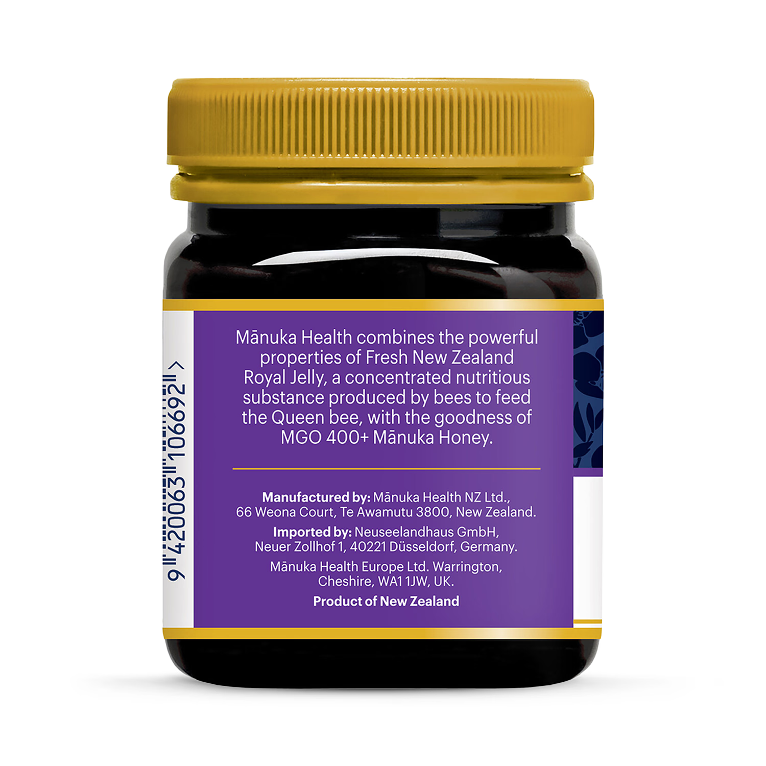 Manuka Health Royal Jelly Manuka Honey MGO 400+ 250g (British brand)