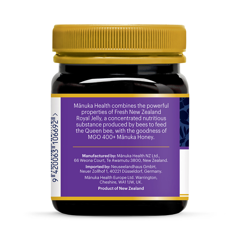 Manuka Health Royal Jelly Manuka Honey MGO 400+ 250g (British brand)