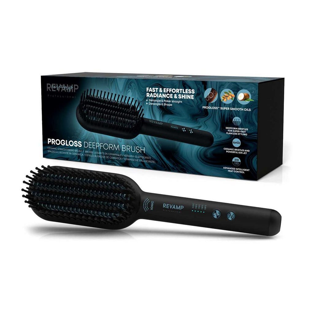 Revamp Progloss Deepform Ceramic Straightening Hot Brush