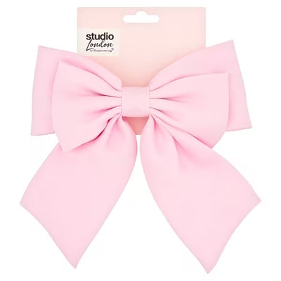 Superdrug Studio London Bow Hair Clip Pink Hair Accessory- Buy online at McGrocer