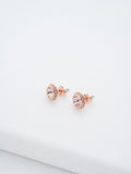 Ted Baker crystal stud earrings rose gold tone (British brand)