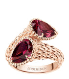 Boucheron Serpent Bohème small rose gold garnet ring, UK version