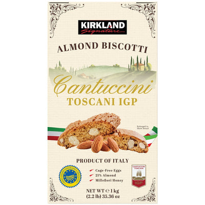 Kirkland Signature Cantuccini Toscani IGP Biscotti aux amandes, 1 kg