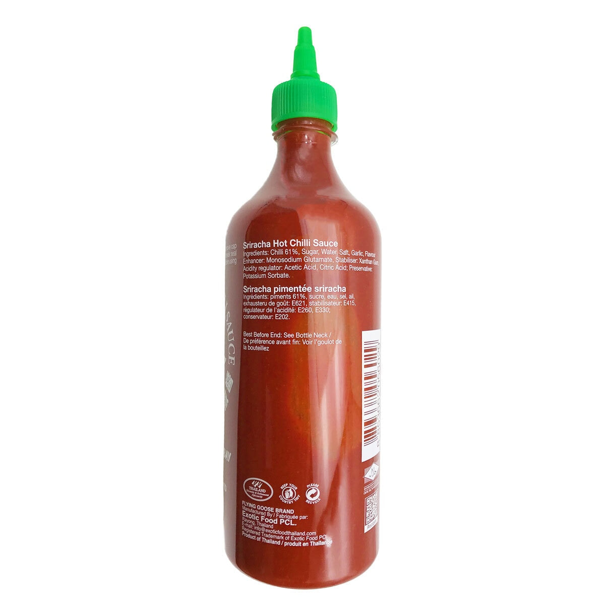 Flying Goose Sriracha Hot Chilli Sauce 2 x 730ml - British product