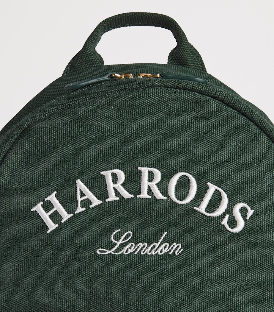 Harrods embroidered emblem cotton backpack, UK version