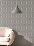 Art For The Home Light Grey Boutique Marquise Geo 10M Wallpaper