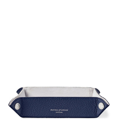 Harrods Aspinal Of London Medium Leather Tidy Tray 20cm x 20cm- Buy online at McGrocer