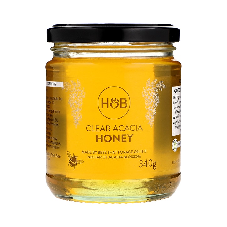 Holland & Barrett Clear Acacia Honey 340g Honey Holland&Barrett   