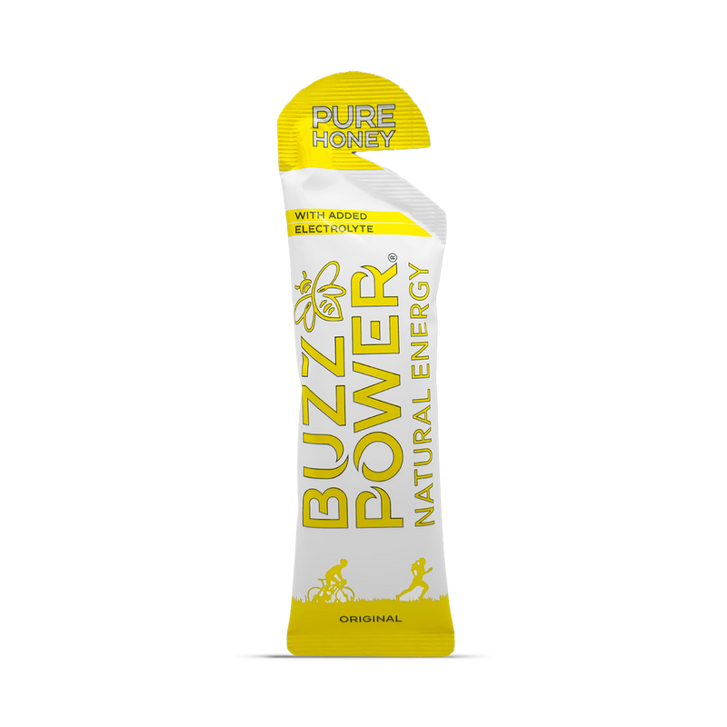 Buzz Power Original organic honey energy gel 24g sachets (British brand)
